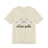 Funny Geese Fist Bumping Unisex Short Sleeve Tee