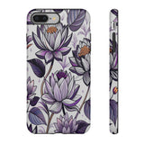 Purple Lotus Tough Case for Most Phones - Stylish & Durable