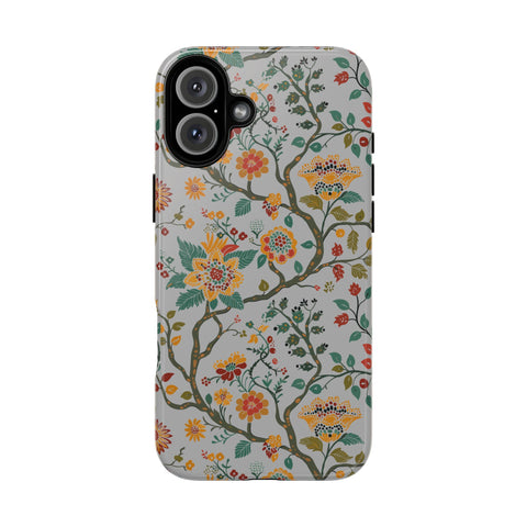 Indian Traditional Ornament Floral Design Tough Phone Case