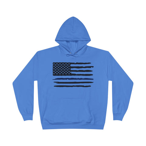 Hoodie Sweatshirt - Thin Blue Line - I Back The Blue