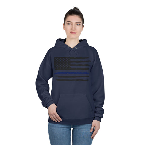 Hoodie Sweatshirt - Thin Blue Line - I Back The Blue