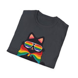 Ally Cat T-Shirt - support PRIDE