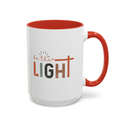 Matthew 5:14-16 "Be The Light" Accent Coffee Mug - Inspirational 11/15oz