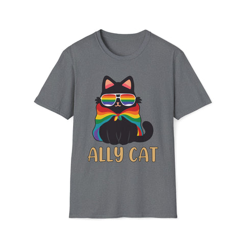 Ally Cat T-Shirt - support PRIDE