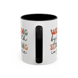 Inspirational Coffee Mug - Romans 5:2-3 Walking by Faith, Standing in Grace