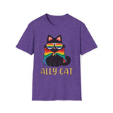 Ally Cat T-Shirt - support PRIDE