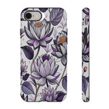 Purple Lotus Tough Case for Most Phones - Stylish & Durable