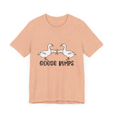 Funny Geese Fist Bumping Unisex Short Sleeve Tee