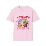 Cute Cat Forklift Certified Unisex Softstyle T-Shirt