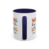 Inspirational Coffee Mug - Romans 5:2-3 Walking by Faith, Standing in Grace