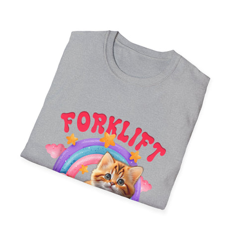 Cute Cat Forklift Certified Unisex Softstyle T-Shirt