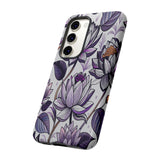 Purple Lotus Tough Case for Most Phones - Stylish & Durable