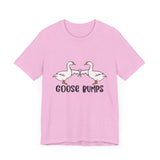 Funny Geese Fist Bumping Unisex Short Sleeve Tee