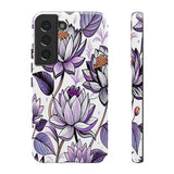 Purple Lotus Tough Case for Most Phones - Stylish & Durable