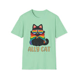 Ally Cat T-Shirt - support PRIDE