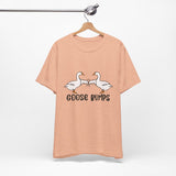 Funny Geese Fist Bumping Unisex Short Sleeve Tee