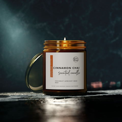 Scented Candle - Cinnamon Chai | Coconut Apricot Wax (4oz & 9oz)