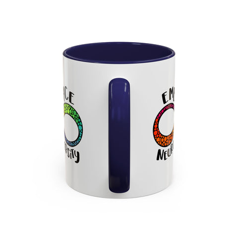 Embrace Neurodiversity Accent Coffee Mug - Colorful Design for Awareness