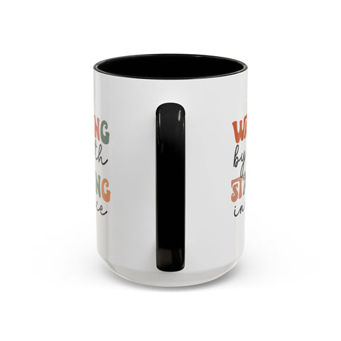 Inspirational Coffee Mug - Romans 5:2-3 Walking by Faith, Standing in Grace