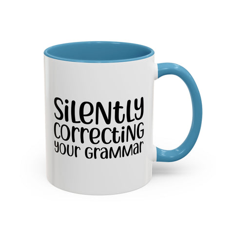 Mug Silently Correcting Your Grammar