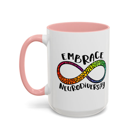 Embrace Neurodiversity Accent Coffee Mug - Colorful Design for Awareness