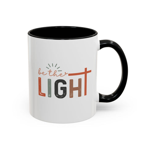 Matthew 5:14-16 "Be The Light" Accent Coffee Mug - Inspirational 11/15oz